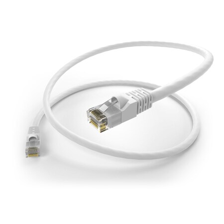 Unc Group 40Ft White Cat5E Patch Cable, Utp, Snagless PC5E-40F-WHT-S